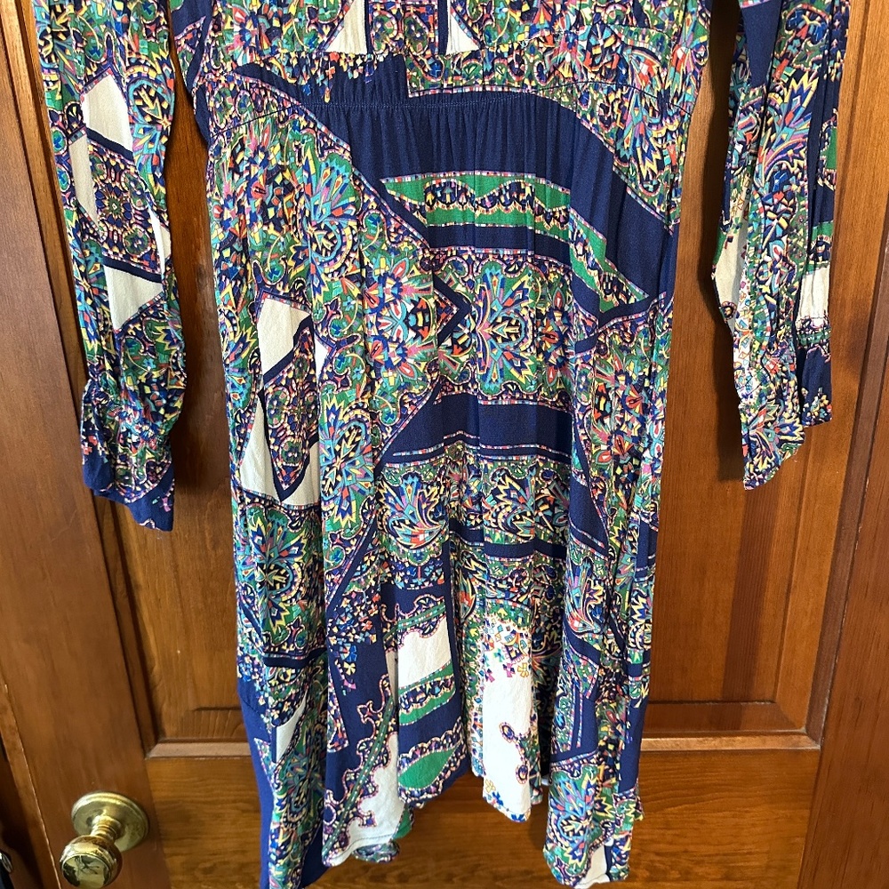 Anthropologie Maeve Monaco Dress in Blue Multicolor size M - Picture 9 of 10